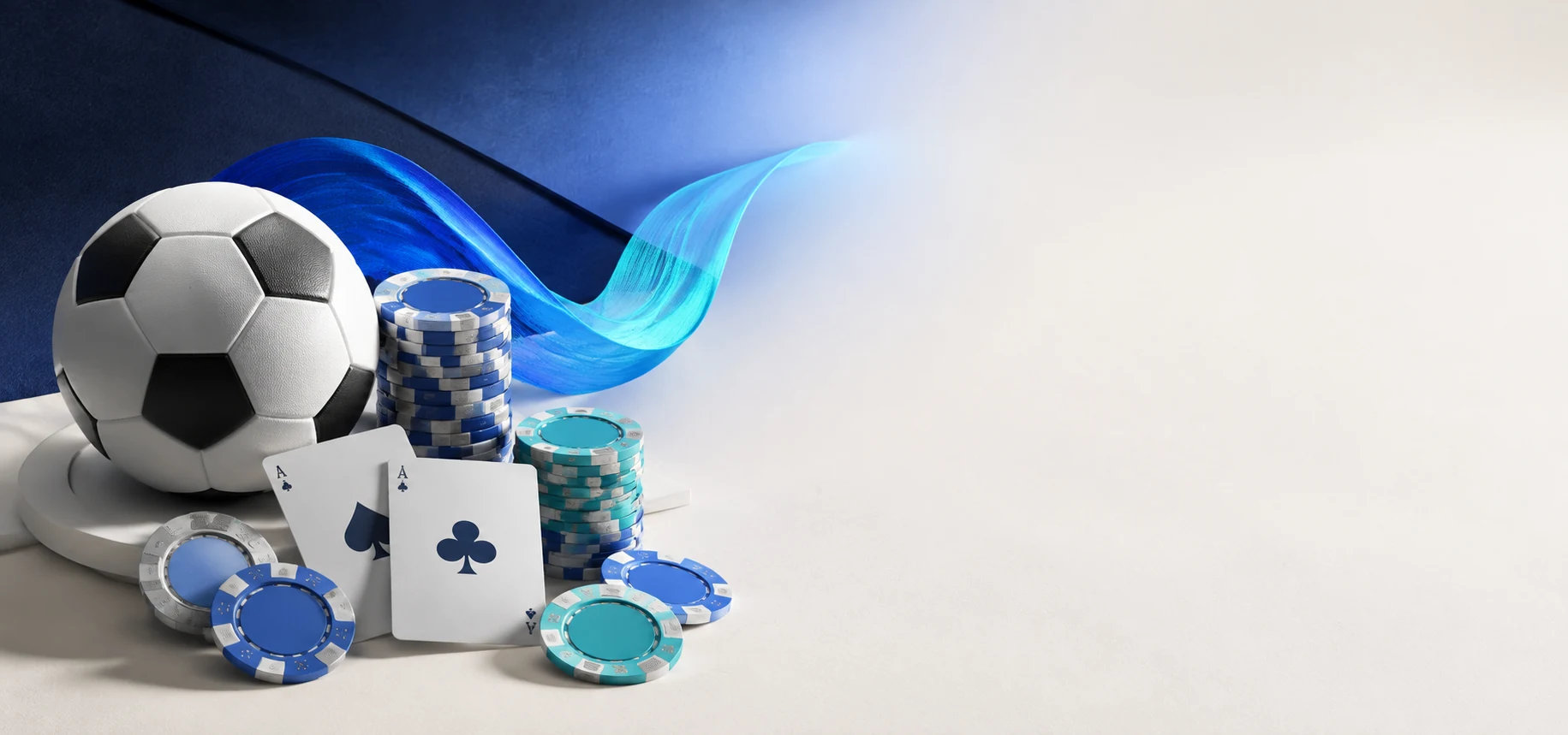 Efendicasino giriş, bonus, casino ve spor bahisleri için futbol topu, fişler ve oyun kartları